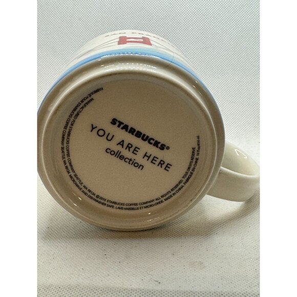 Starbucks San Francisco "You Are Here" Collection Mug 14 Oz Ceramic White Red In - Picture 3 of 5